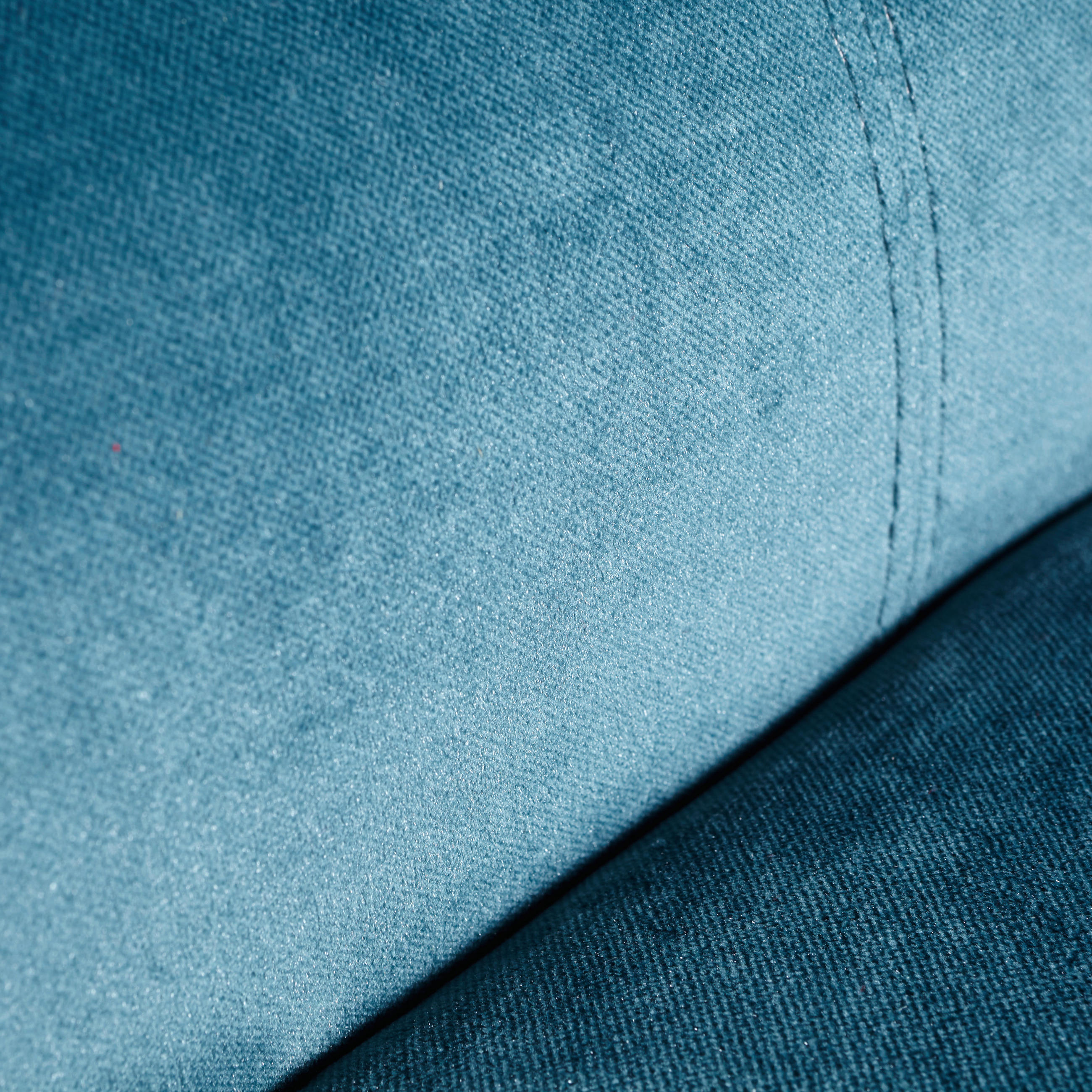FOTEL - olajkék/fekete, Design, textil/fa (77/93/80cm) - MID.YOU