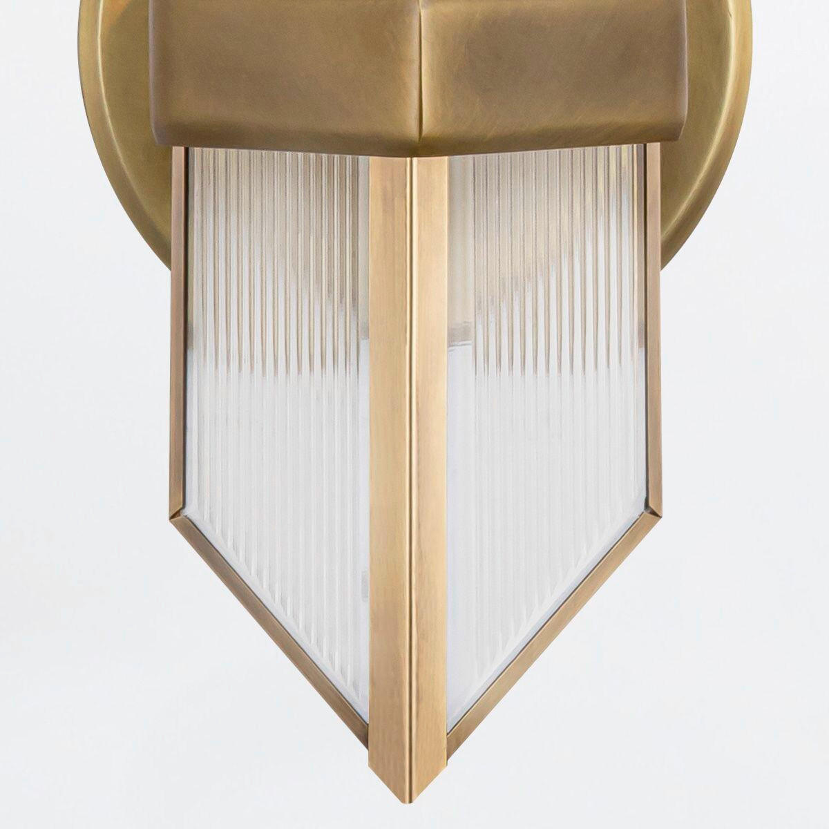 WANDLEUCHTE Alora   - Messingfarben, KONVENTIONELL, Glas/Metall (38,5/9,5/10,5cm) - Elstead Lighting