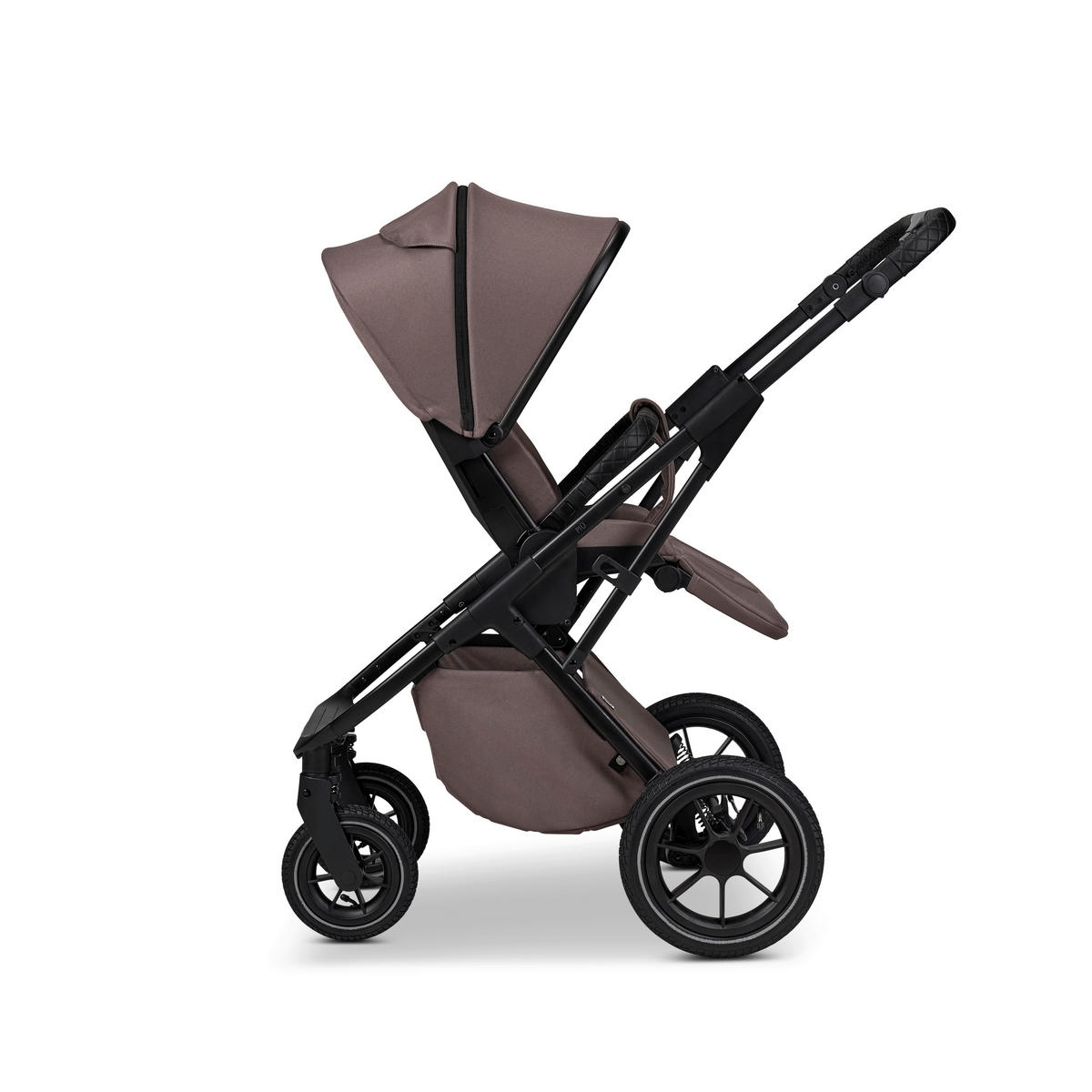 KOMBIKINDERWAGEN  Più  Tonka  - Graubraun/Schwarz, Basics, Textil (97/105/127cm) - Moon