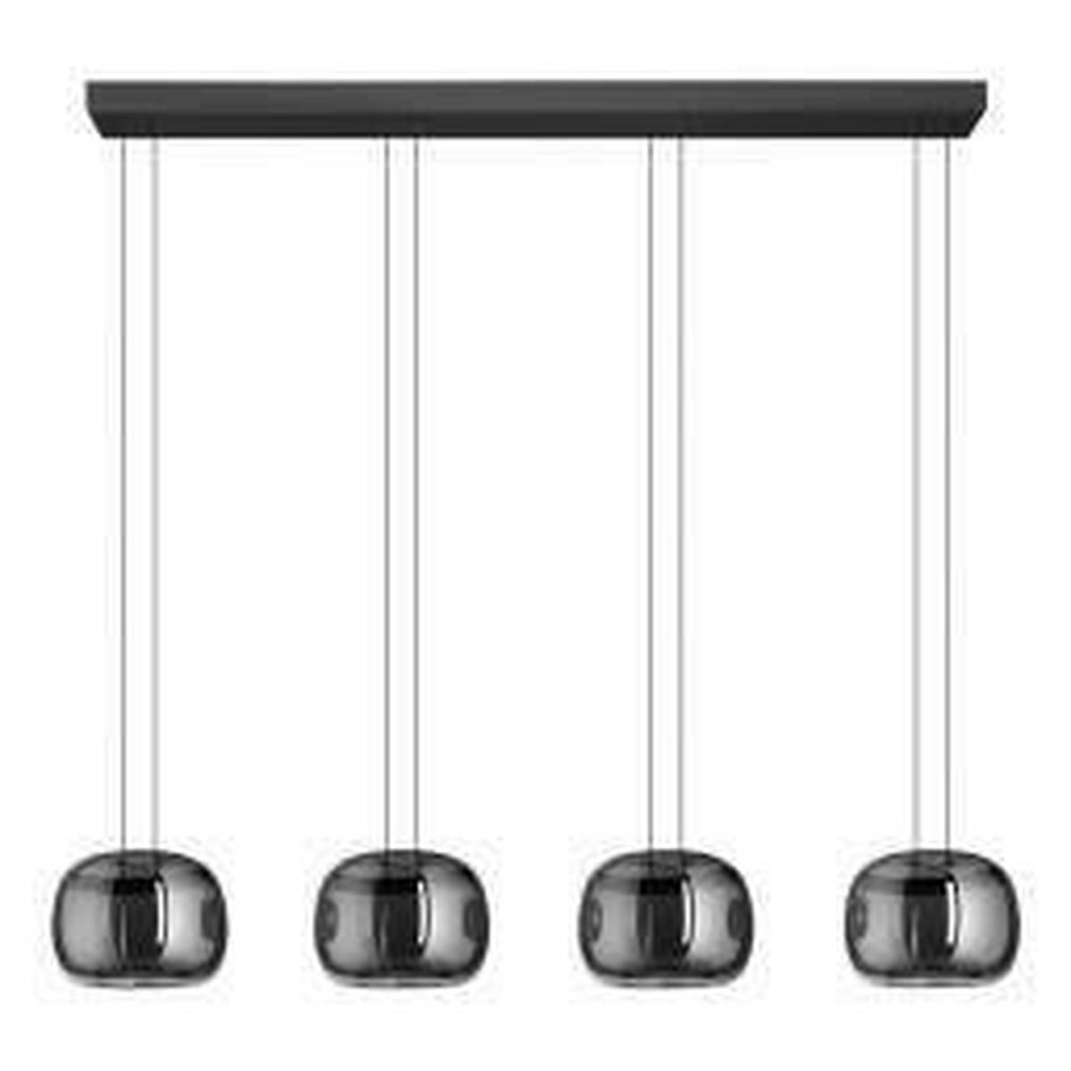 ZÁVĚSNÉ SVÍTIDLO,  21/150/126 cm - černá, Basics, kov/sklo (21/150/126cm)