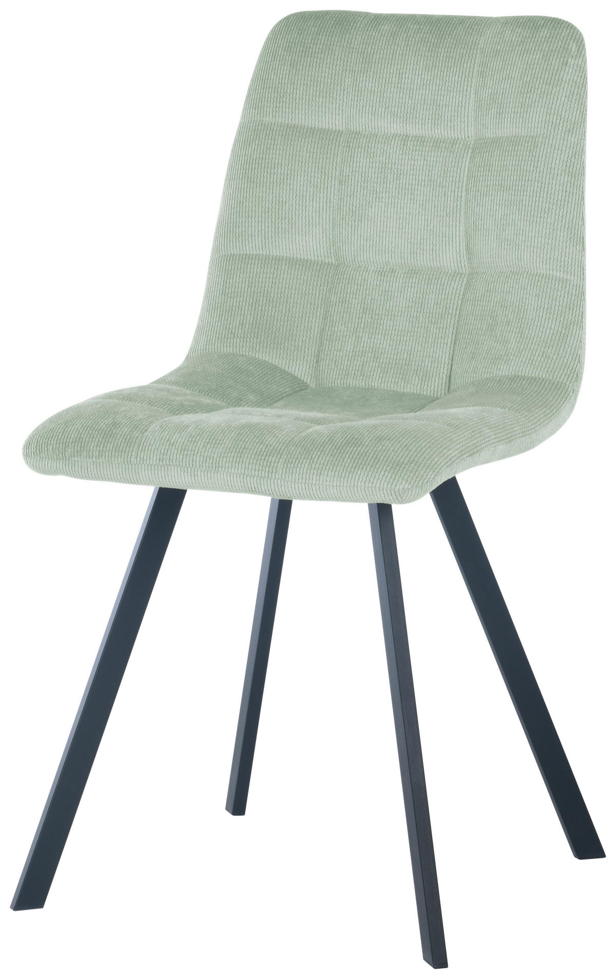 STUHL Cord Grau  - Schwarz/Grau, Design, Textil/Metall (45/88/54,5cm) - Carryhome
