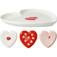 TÁNYÉR  - pink/piros, Basics, kerámia (0,2cm)