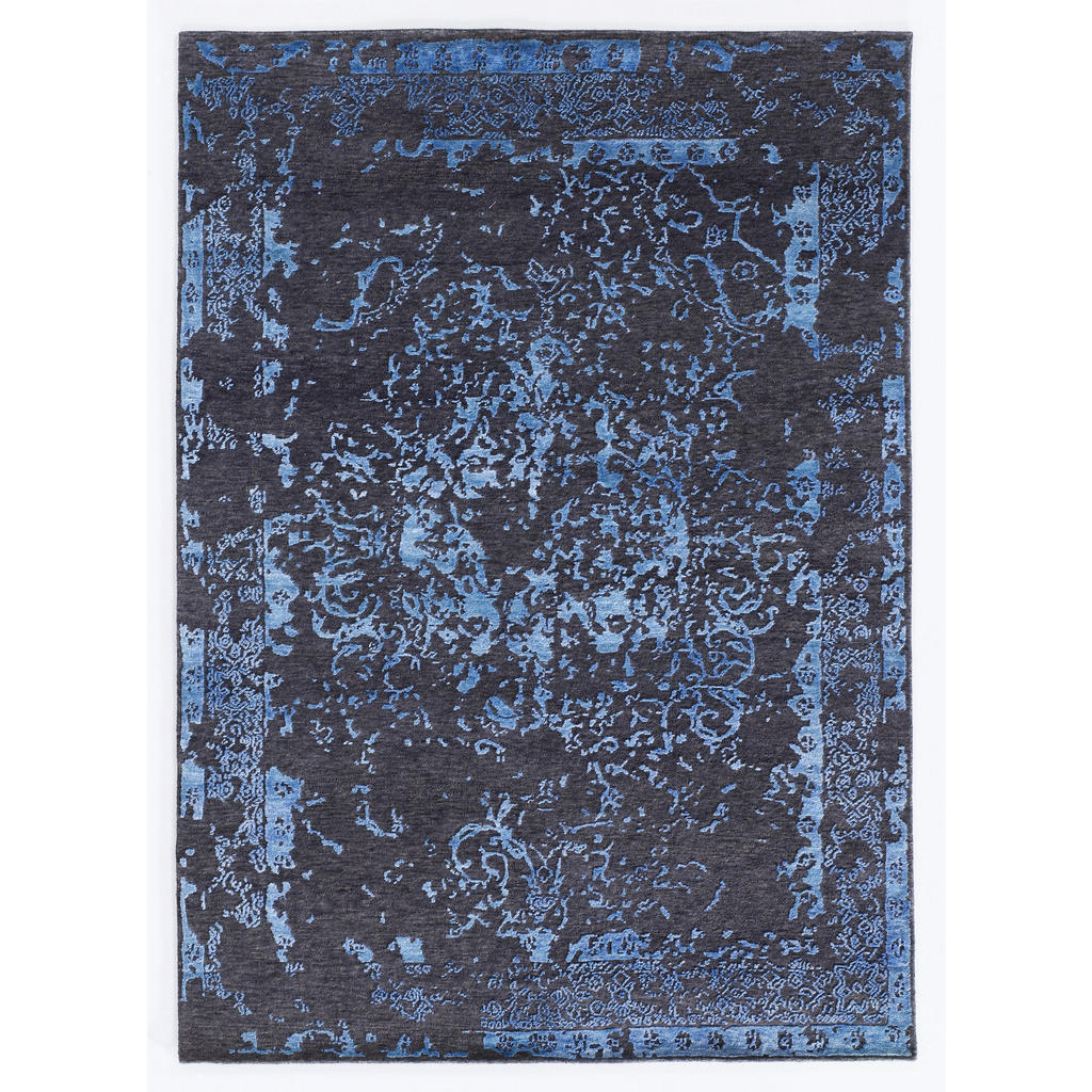 Orientalischer Webteppich Blau /grau Soho Palis 70x140 Cm