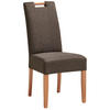 STUHL Webstoff Dunkelbraun Buche massiv  - Dunkelbraun/Naturfarben, MODERN, Holz/Textil (46/101/62cm) - Livetastic