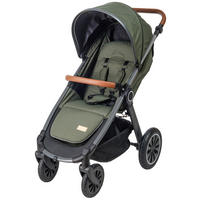 BUGGY Smart  - Schwarz/Olivgrün, Trend, Textil/Metall (115/56/105cm) - Jimmylee
