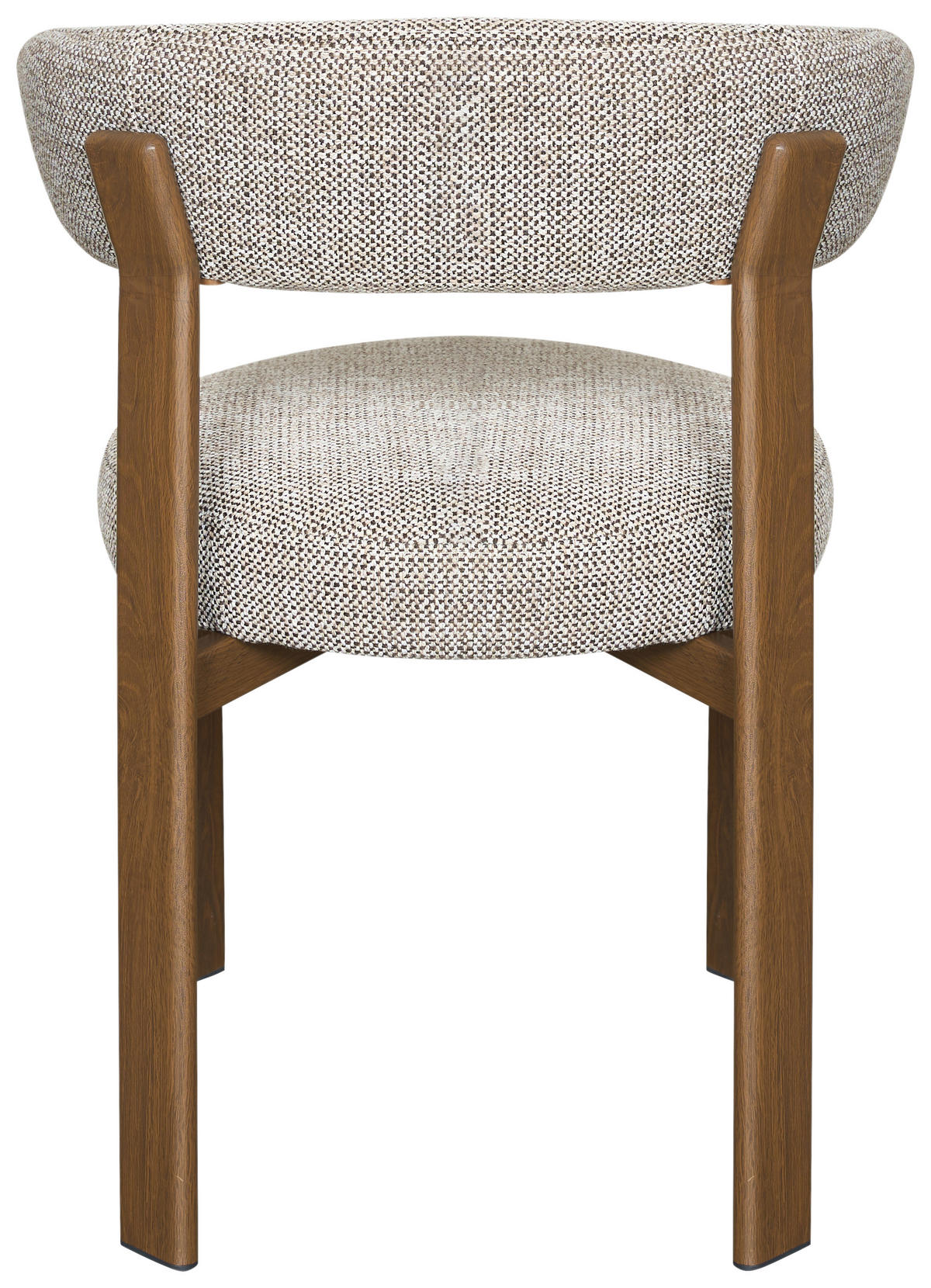 STUHL   Webstoff  Braun, Walnussfarben  - Walnussfarben/Braun, MODERN, Textil/Metall (55/75/56,5cm) - Livetastic