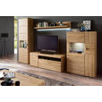 HIGHBOARD  in 94/139/39 cm  - Eichefarben/Silberfarben, KONVENTIONELL, Glas/Holzwerkstoff (94/139/39cm) - Cantus