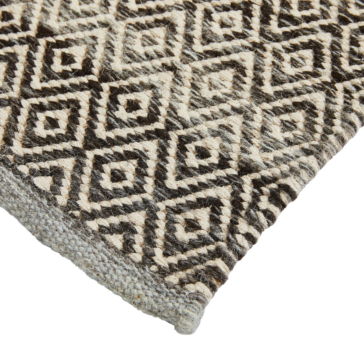 HANDWEBTEPPICH 160/230 cm Jupiter  - Blau, Natur, Textil (160/230cm) - Linea Natura