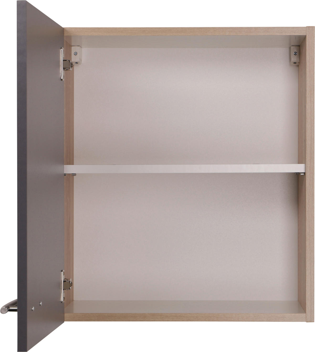 KÜCHENOBERSCHRANK 50/56,1/34,6 cm  in Grau, Eichefarben  - Eichefarben/Silberfarben, Basics, Holzwerkstoff/Metall (50/56,1/34,6cm) - Respekta