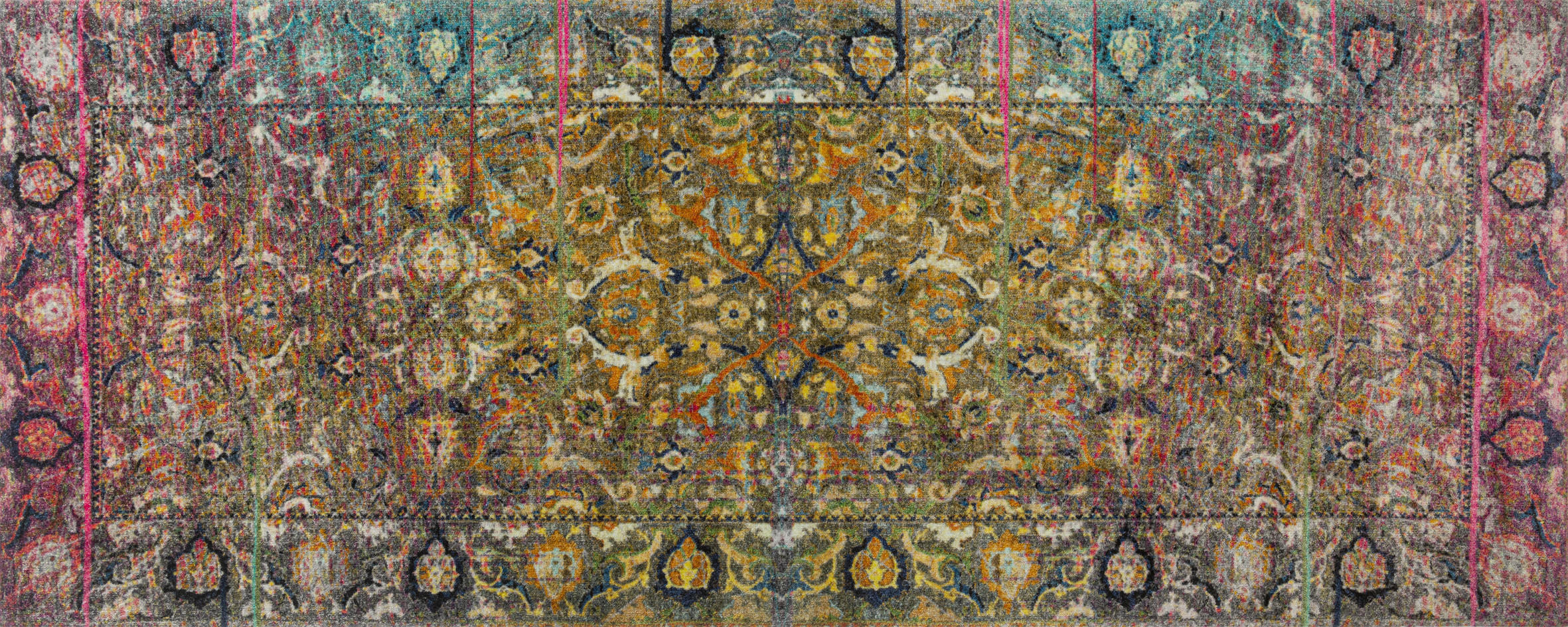 LÄUFER 80/200 cm Mirage Multicolor  - Multicolor, LIFESTYLE, Kunststoff/Textil (80/200cm) - wash+dry