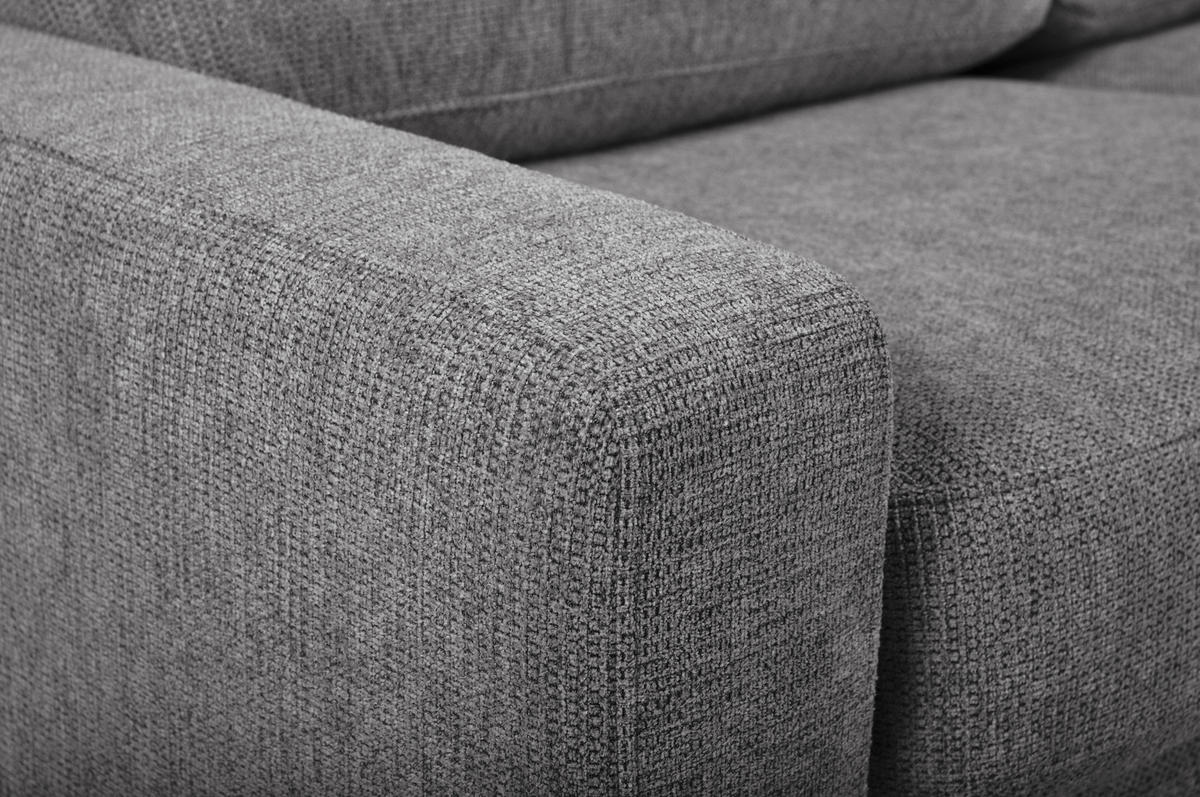 SCHLAFSOFA Flachgewebe Grau  - Schwarz/Grau, MODERN, Kunststoff/Textil (195/80/100cm) - Carryhome