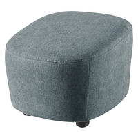 HOCKER Webstoff Blau  - Blau/Schwarz, Design, Kunststoff/Textil (54/41/57cm) - SetOne by Musterring