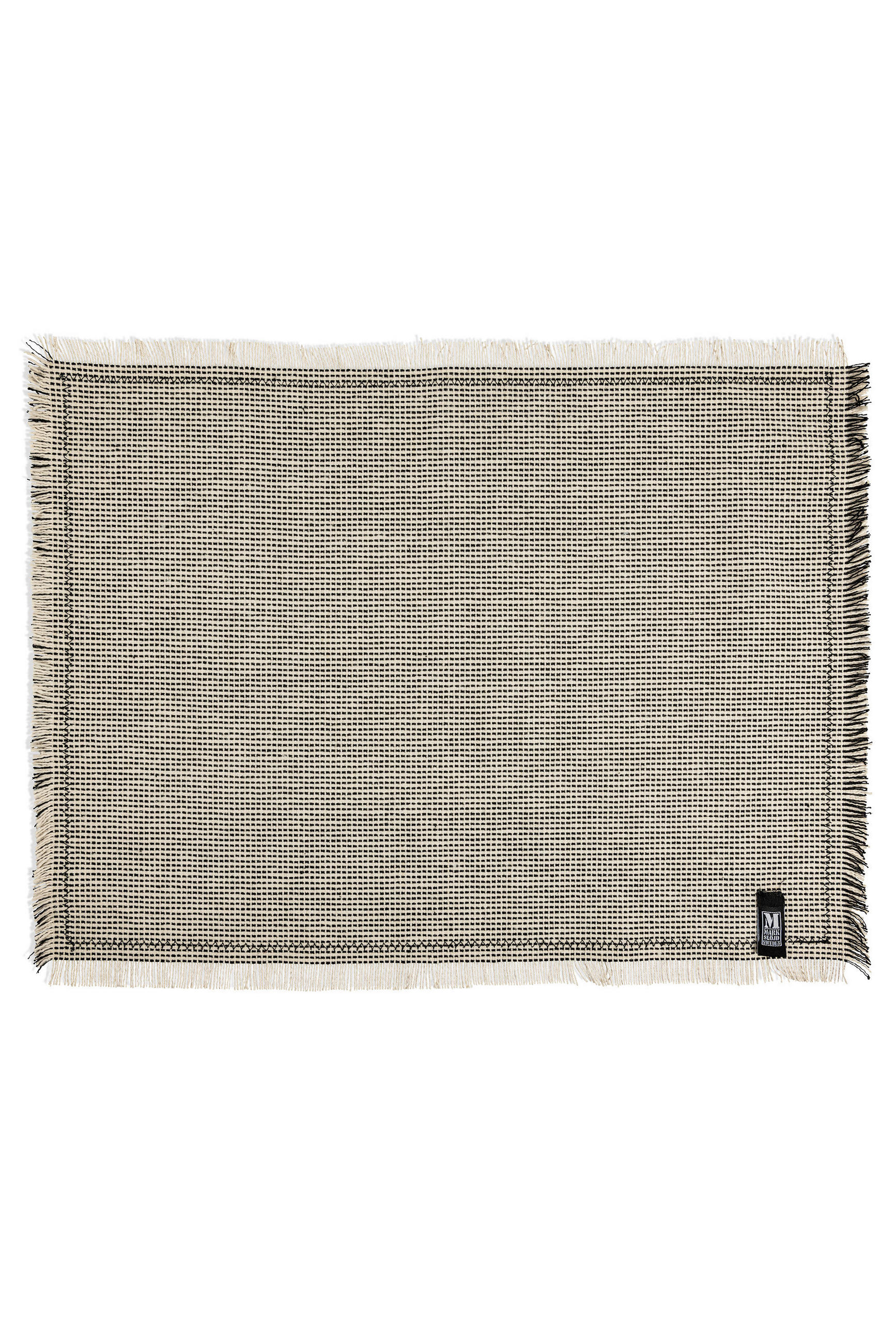 TISCHSET LIV Textil Schwarz, Weiß 35/45 cm  - Schwarz/Weiß, Trend, Textil (35/45cm) - Markslöjd