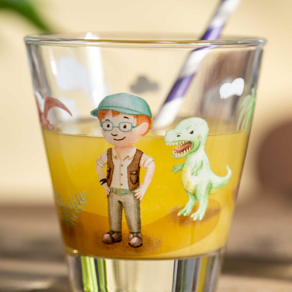 KINDER-GLÄSERSET Bambini Aventura 6-teilig  - Trend, Glas (8,5/9/8,5cm) - Leonardo