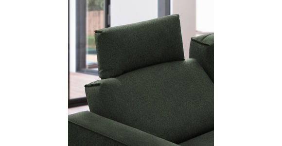 ECKSOFA  in Flachgewebe Grün  260/210 cm  - Schwarz/Grün, Design, Textil/Metall (260/210cm) - Johann Jakob