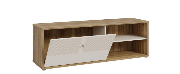 KOMODA POD TELEVIZI, pískové barvy, 154,2/51,1/42 cm - pískové barvy, Design, kompozitní dřevo (154,2/51,1/42cm) - Xora