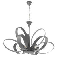 KRONLEUCHTER 75/115 cm   - Grau, Design, Metall (75/115cm)