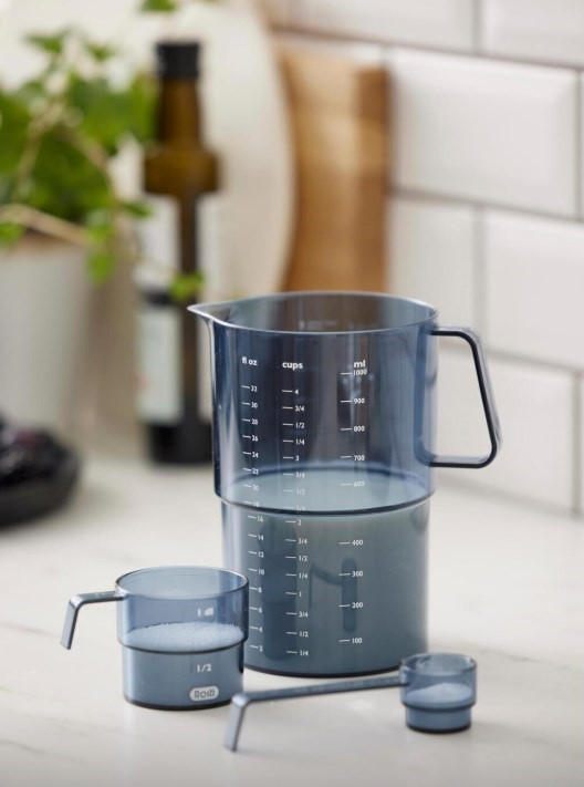 MÅTTSATS - blå, Basics, plast (12/16,4/11,4cm) - Rosti