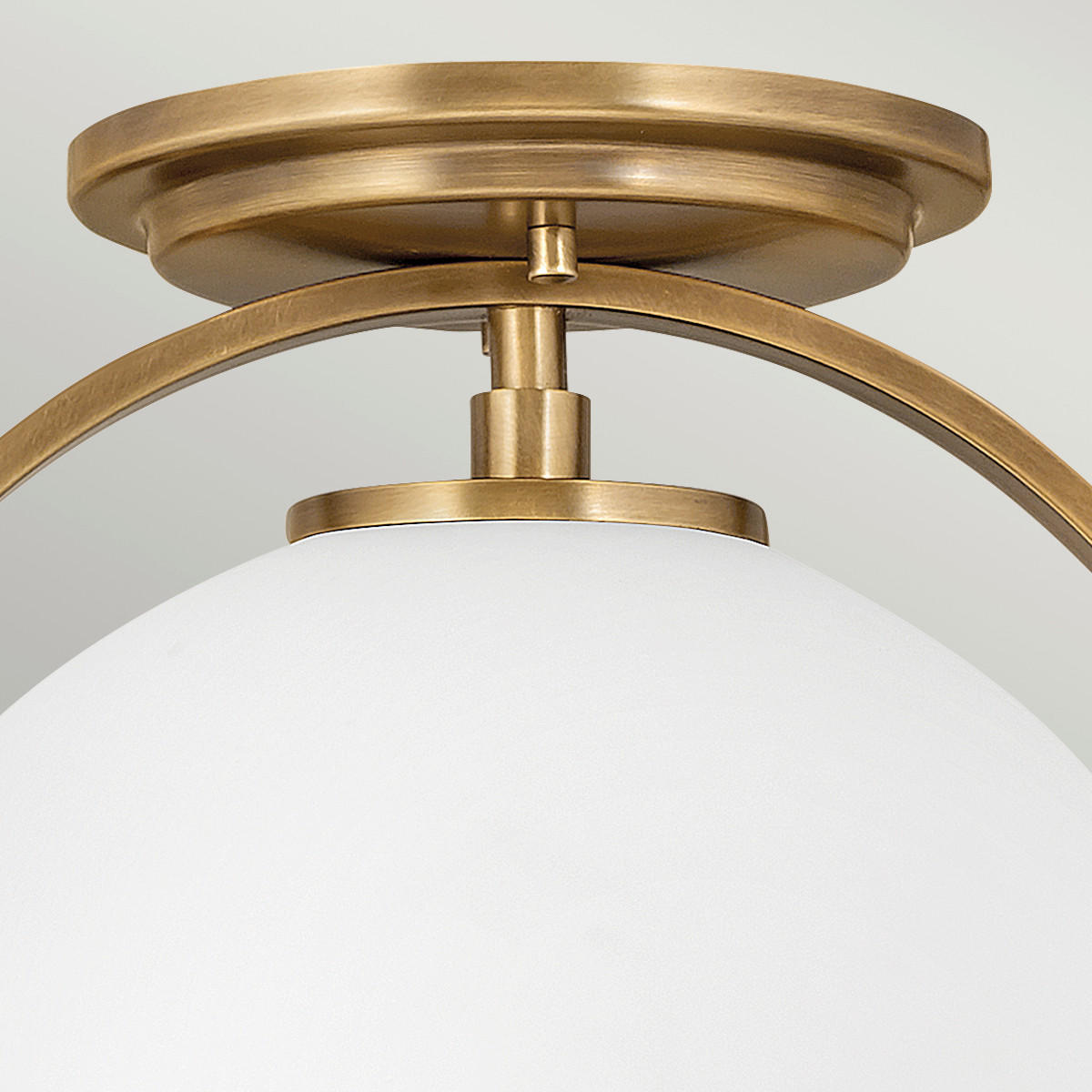 TAKLAMPA Elstead Somerset 28.2/31.8 cm  - mässingsfärgad, Design, metall/glas (28.2/31.8cm) - Elstead Lighting