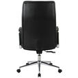 CHEFSESSEL Lederlook Schwarz  - Chromfarben/Schwarz, KONVENTIONELL, Leder/Kunststoff (75/113/120,5/65,5cm) - Novel