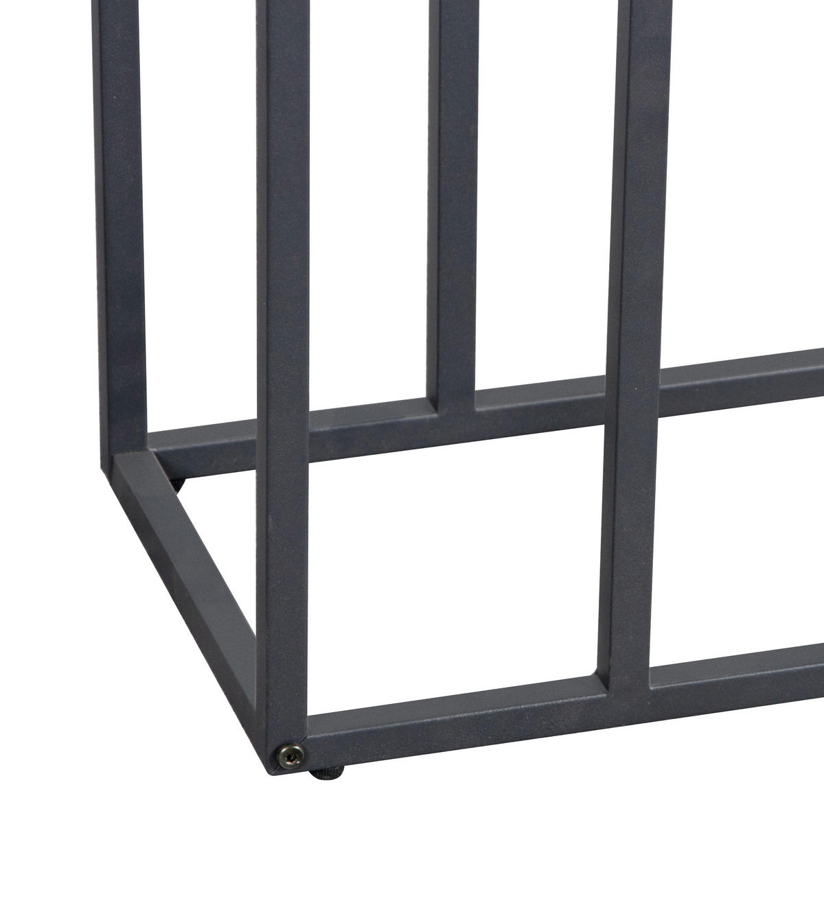 KISASZTAL fém, faalapú anyag 45/25/64 cm  - fekete/tölgyfa, Basics, faalapú anyag/fém (45/25/64cm) - Xora