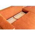 ECKSOFA in Cord Terracotta - Terracotta/Braun, KONVENTIONELL, Holz/Textil (230/190cm) - Carryhome