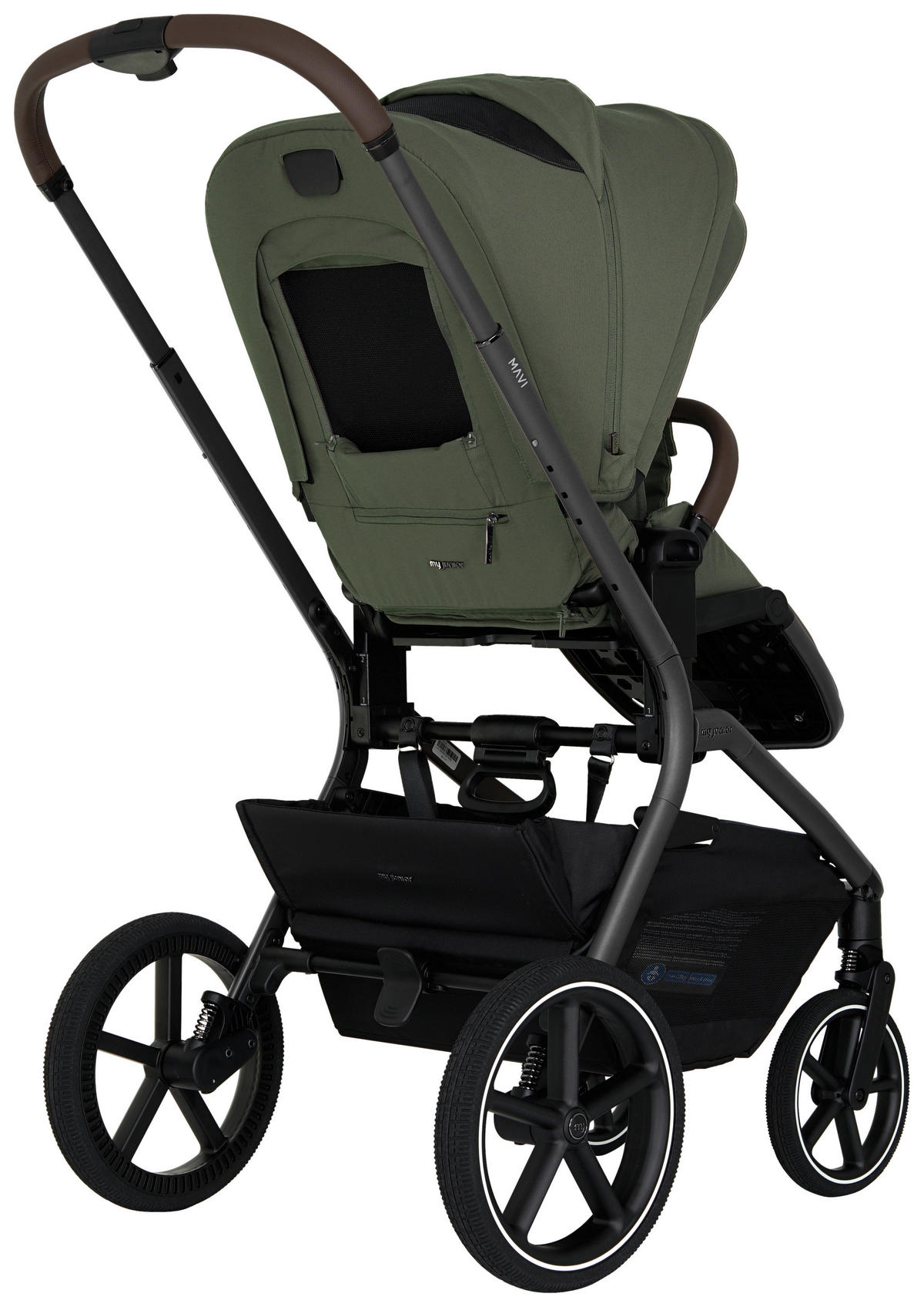 KOMBIKINDERWAGEN Mavi  - Olivgrün, Trend, Textil/Metall (92/55/110,5cm)