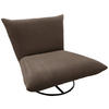 Relaxsessel in Textil Braun  - Schwarz/Braun, Design, Textil/Metall (100/78/96cm) - Livetastic