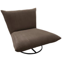 Relaxsessel in Textil Braun  - Schwarz/Braun, Design, Textil/Metall (100/78/96cm) - Livetastic