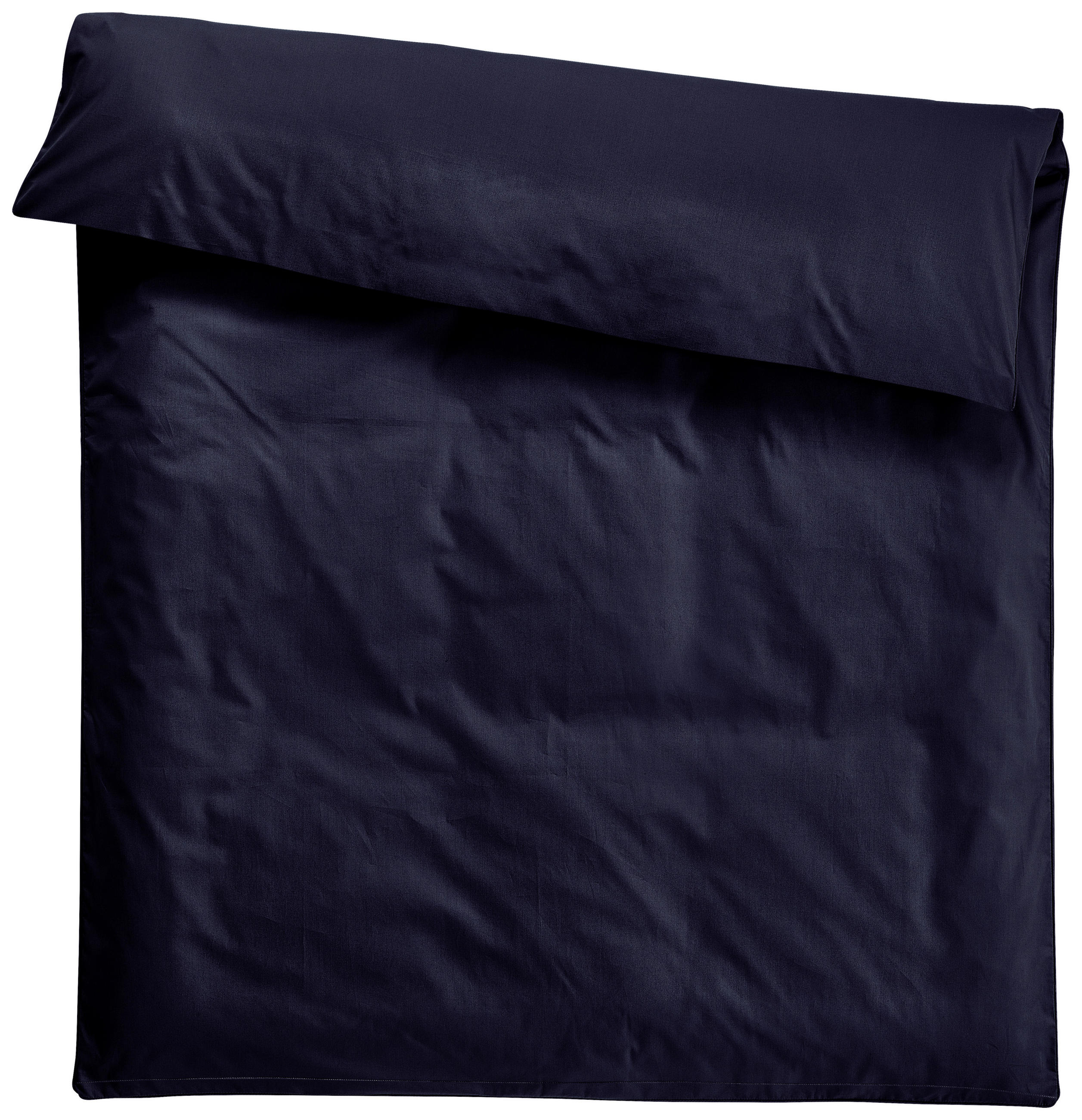 DUVETBEZUG Uno Satin 160/210 cm  - Dunkelblau, Basics, Textil (160/210cm) - Dieter Knoll