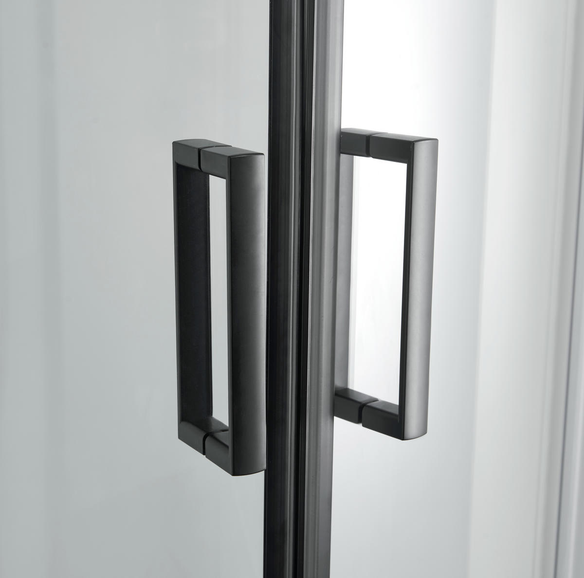 SPRCHOVÝ KOUT, průhledné, černá,  - černá/průhledné, plast/sklo (90/90/225cm) - Sanotechnik