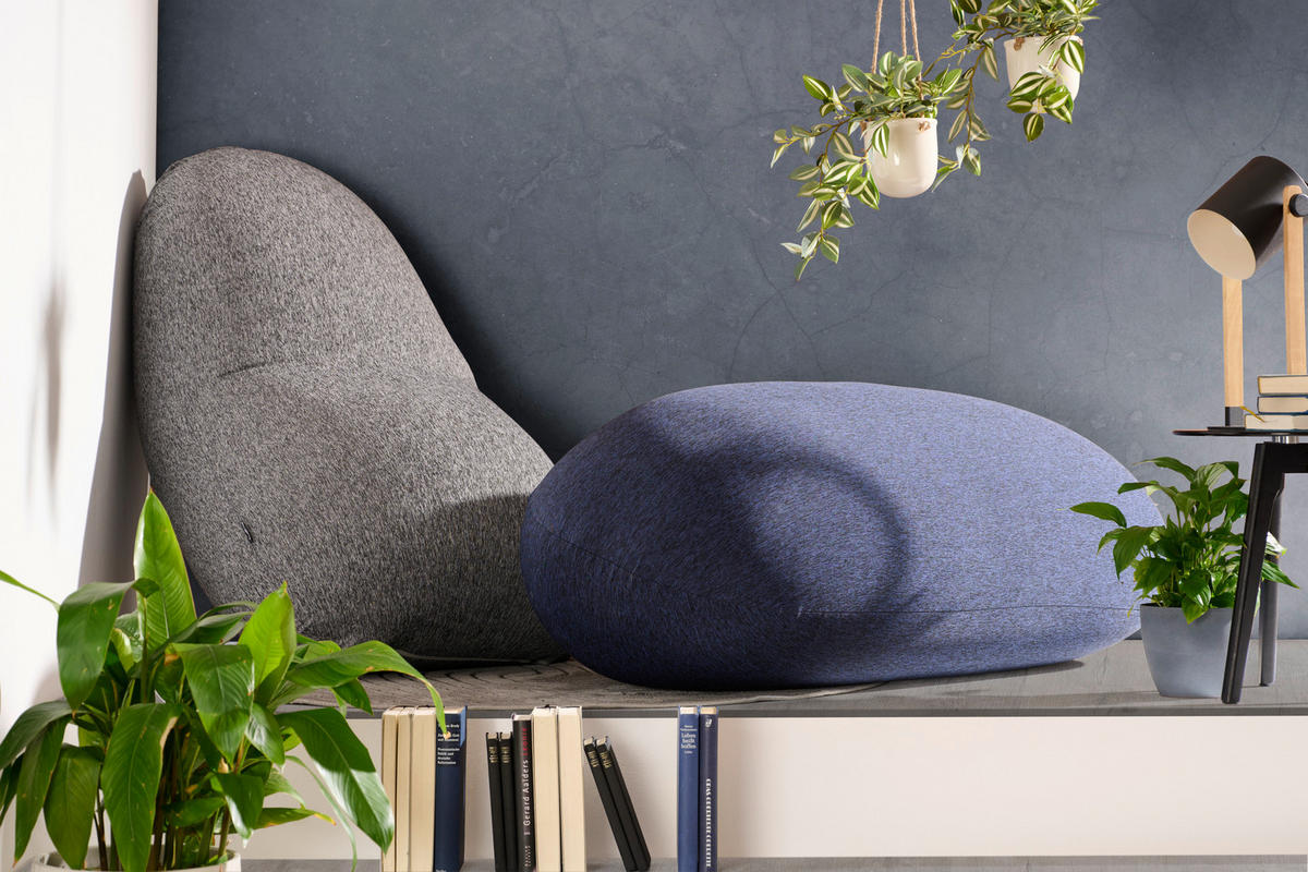 SITZSACK 220 l  - Blau, MODERN, Textil (60/75/150cm) - Livetastic