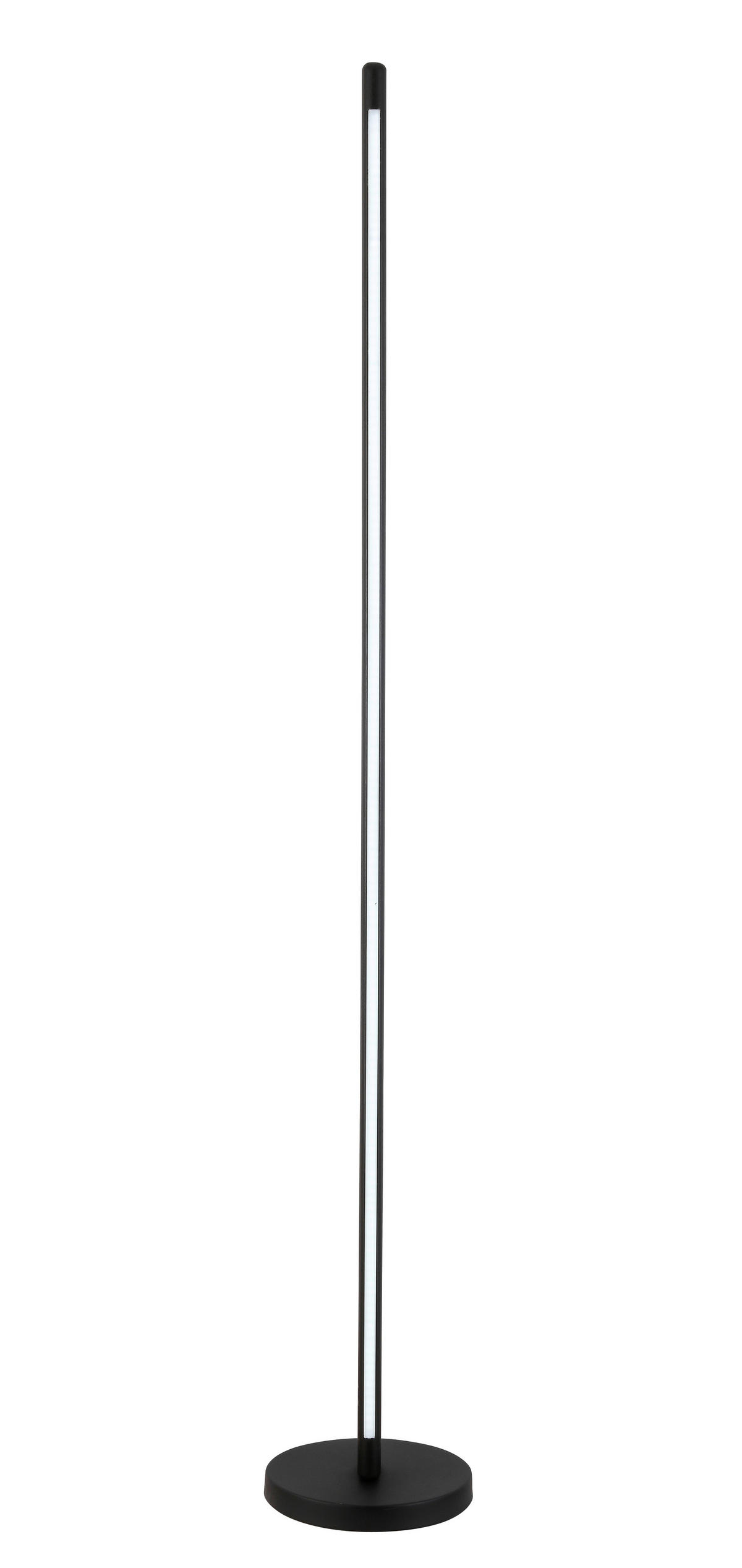 STOJACÍ LED SVÍTIDLO, 25/151 cm  - černá, Trend, kov/dřevo (25/151cm) - Novel