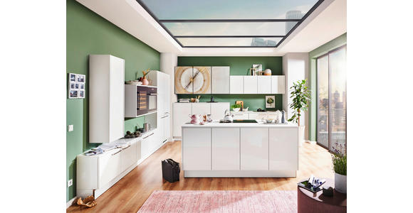 EINBAUKÜCHE - Weiß, Design, Holzwerkstoff - Dieter Knoll