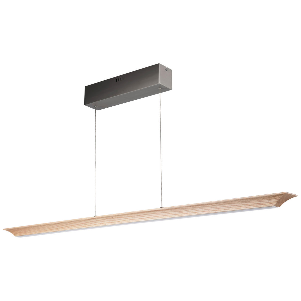 LED-HÄNGELEUCHTE  - Eichefarben, Natur, Holz (125/7,5/150cm)