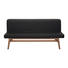 SITZBANK Echtleder Wildeiche furniert, mehrschichtige Massivholzplatte (Tischlerplatte) Eichefarben, Schwarz - Eichefarben/Beige, KONVENTIONELL, Leder/Holz (180/84/81cm) - VOGLAUER