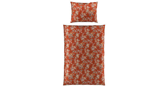 WENDEBETTWÄSCHE Satin 140/200 cm  - Rostfarben, KONVENTIONELL, Textil (140/200cm) - Esposa