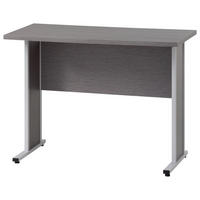 SCHREIBTISCH 90/65/72,2 cm Grau  - Silberfarben/Hellgrau, MODERN, Holzwerkstoff/Metall (90/65/72,2cm) - MID.YOU