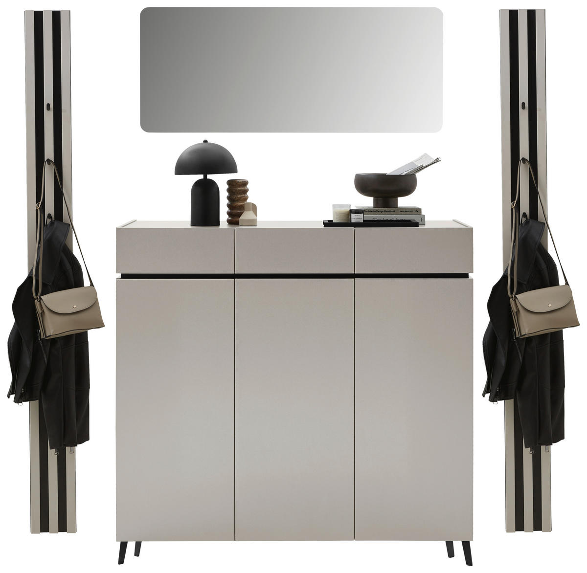 GARDEROBE 4-teilig  in 185/199/40 cm  - Kaschmir, Design, Holzwerkstoff (185/199/40cm) - Voleo