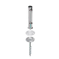 SONNENSCHIRMSTÄNDER Silberfarben  - Silberfarben, Basics, Metall (15/42/15cm) - Doppler