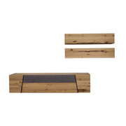 WOHNWAND in Grau, Naturfarben - Naturfarben/Grau, Natur, Holz/Metall (336/186/55,2cm) - Voglauer