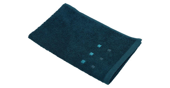 GÄSTETUCH 30/50 cm QUATTRO Petrol  - Petrol, KONVENTIONELL, Textil (30/50cm) - Esposa