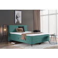 BOXBETT 160/200 cm  in Petrol  - Petrol/Schwarz, Design, Holz/Holzwerkstoff (160/200cm) - Xora
