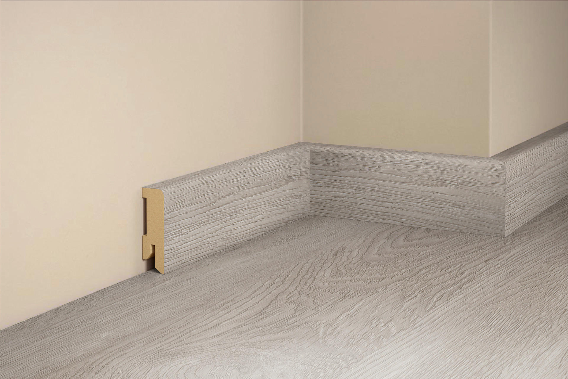 SOCKELLEISTE, Eiche Helsinki  - Basics, Holz (240/5/1,6cm) - Tilo