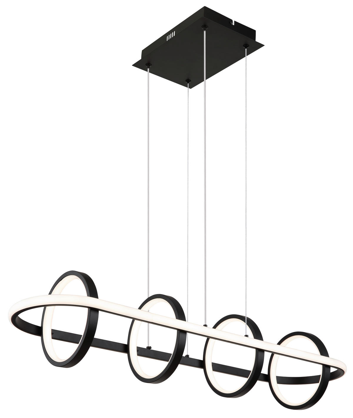 VISEČA LED-SVETILKA   //2700-6000 K/230 V/ - črna/opal, Design, kovina/umetna masa (90/28/120cm) - Globo