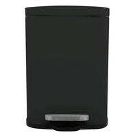 TRETEIMER 12 L  - Schwarz, Basics, Kunststoff/Metall (28/19,3/37,9cm) - Spirella