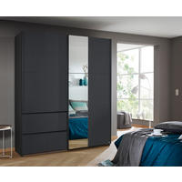 SCHIEBETÜRENSCHRANK 175/210/59 cm 2-türig Grau  - Grau, Design, Holzwerkstoff/Metall (175/210/59cm) - Rauch Möbel