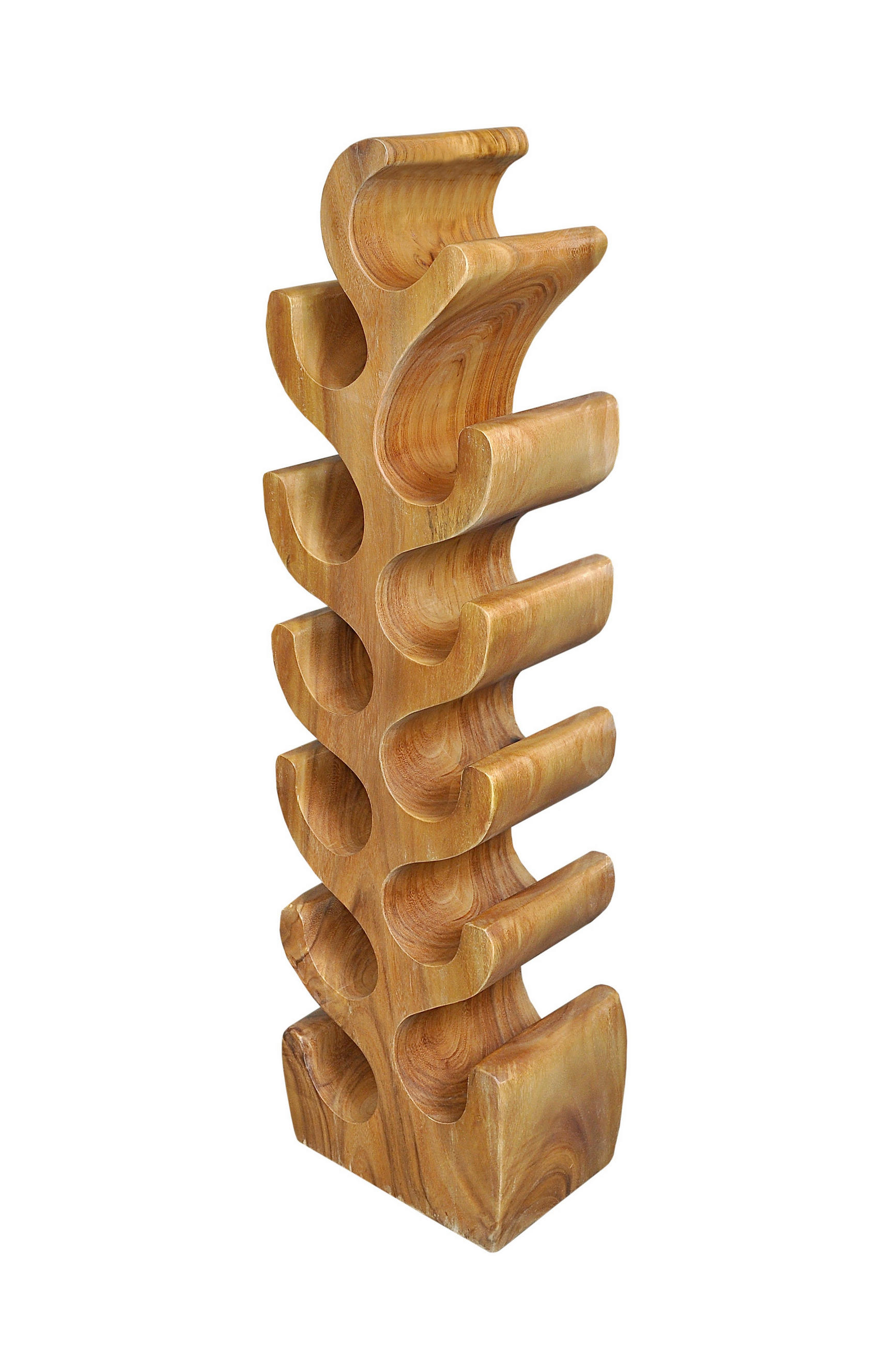 WEINREGAL  - Naturfarben, MODERN, Holz (28/100/19cm) - MID.YOU