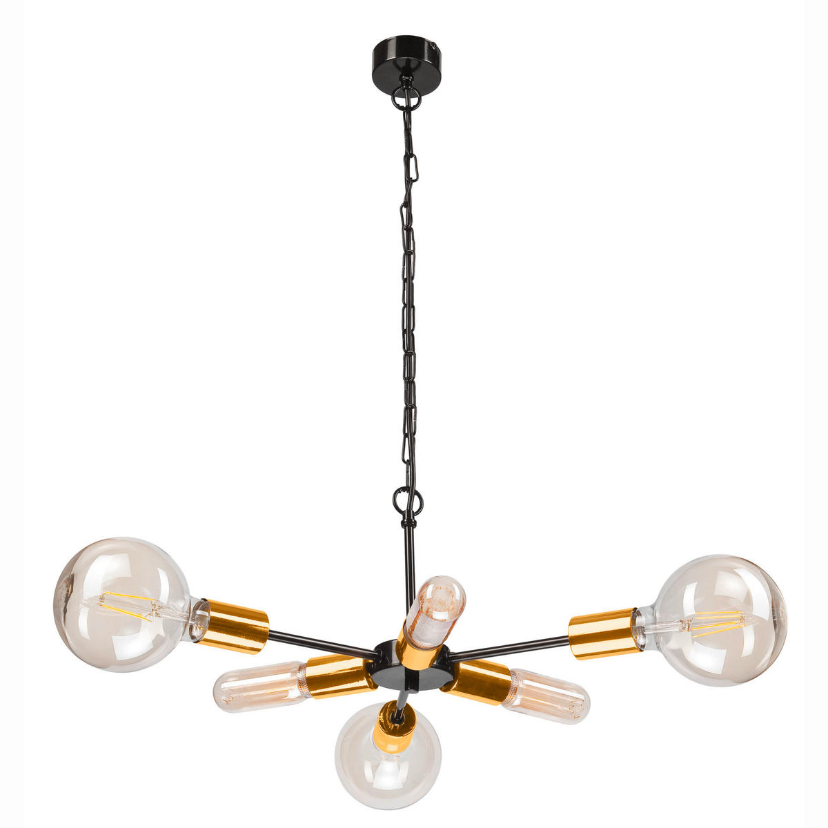 HÄNGELEUCHTE STARLA 74/34/74 cm   - Goldfarben, Design (74/34/74cm)