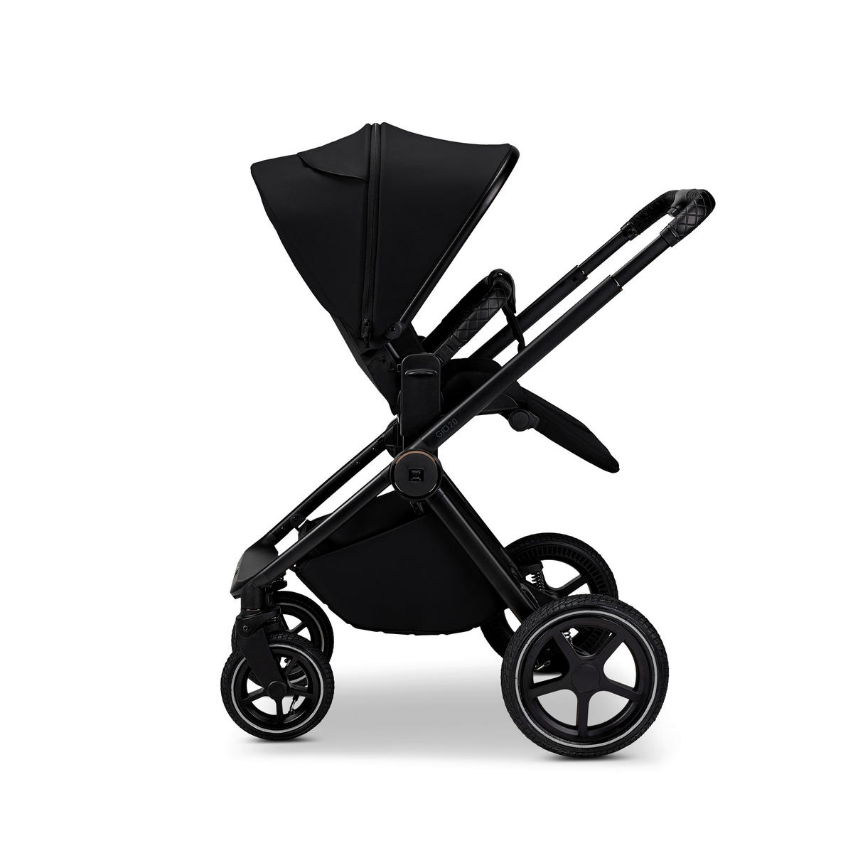 KOMBIKINDERWAGEN  Gio 2.0  Onyx  - Schwarz, Basics (84/61/114cm) - Moon